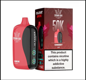 Al Fakher Crown Bar 50K Puff Cherry flavour at Vexora Vape Shop Dubai.