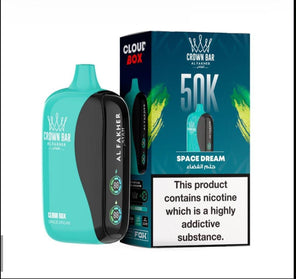 Al Fakher Crown Bar 50K Puff Space Dream flavour at Vexora Vape Shop Dubai.