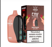 Al Fakher Crown Bar 50K Puff Apple Peach flavour at Vexora Vape Shop Dubai.