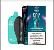 Al Fakher Crown Bar 50K Puff Blackcurrant Ice flavour at Vexora Vape Shop Dubai.