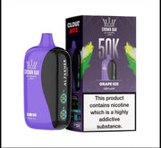 Al Fakher Crown Bar 50K Puff Grape Ice flavour at Vexora Vape Shop Dubai.