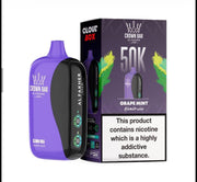 Al Fakher Crown Bar 50K Puff Grape Mint flavour at Vexora Vape Shop Dubai.