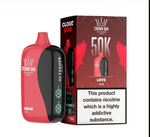Al Fakher Crown Bar 50K Puff Love flavour at Vexora Vape Shop Dubai.