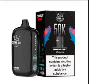 Al Fakher Crown Bar 50K Puff Mixed Berry flavour collection at Vexora Vape Shop Dubai.