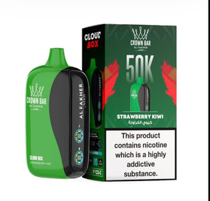 Al Fakher Crown Bar 50K Puff Strawberry Kiwi flavour at Vexora Vape Shop Dubai.