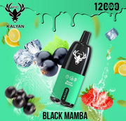 Kalyan 12000 Puffs Black Mamba disposable vape at Vexora Vape Shop Dubai.