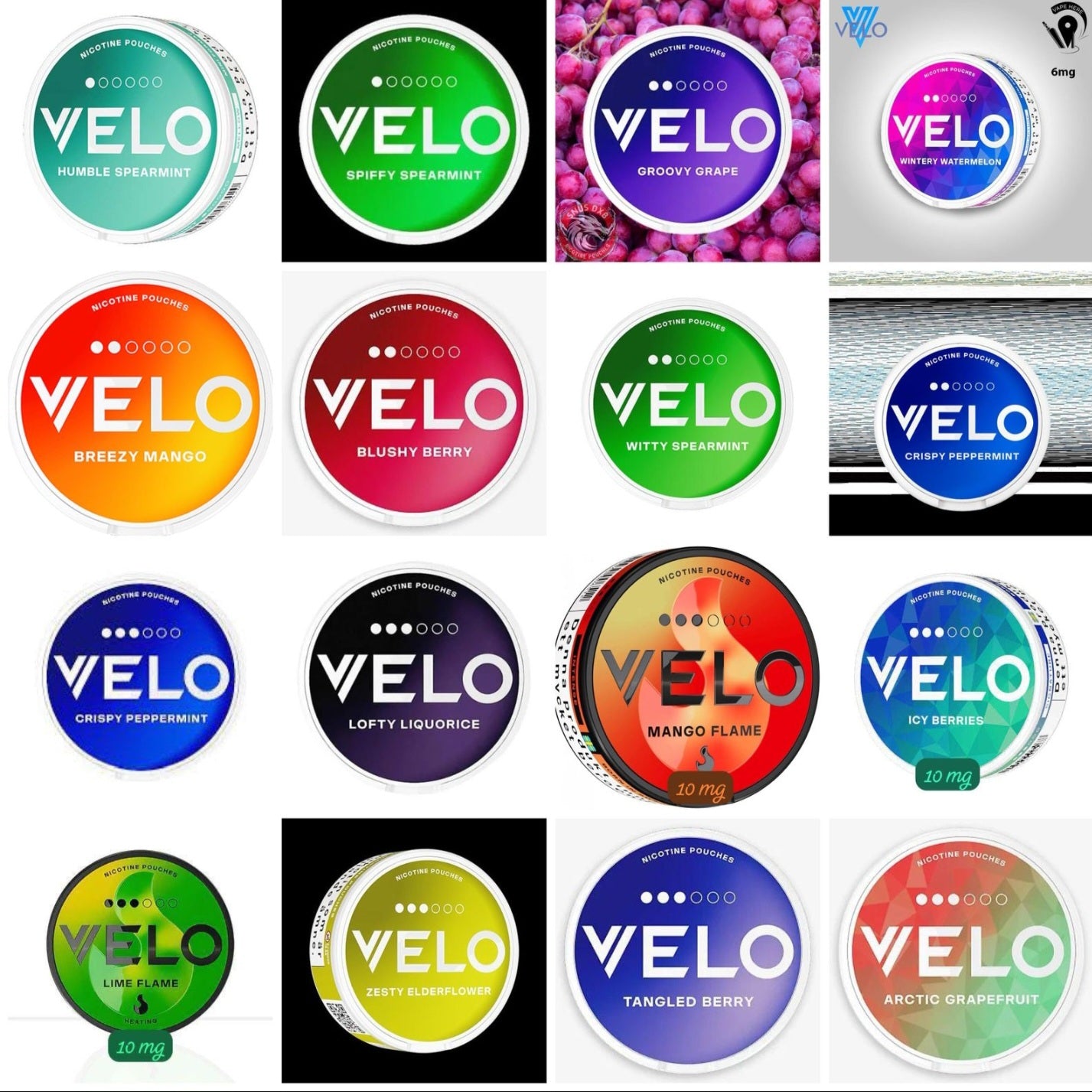 VELO Nicotine Pouches Slim Format | Mandarin, Peppermint & Menthol Flavours by Vexora UAE
⭐⭐⭐⭐⭐
