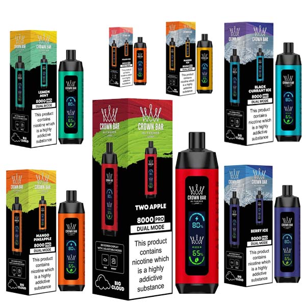 Vexora | Al Fakher Crown Bar 8000 Pro Dual Mode 50mg Disposable Vape – Up to 8000 Puffs, Premium Flavours available 
⭐⭐⭐⭐⭐