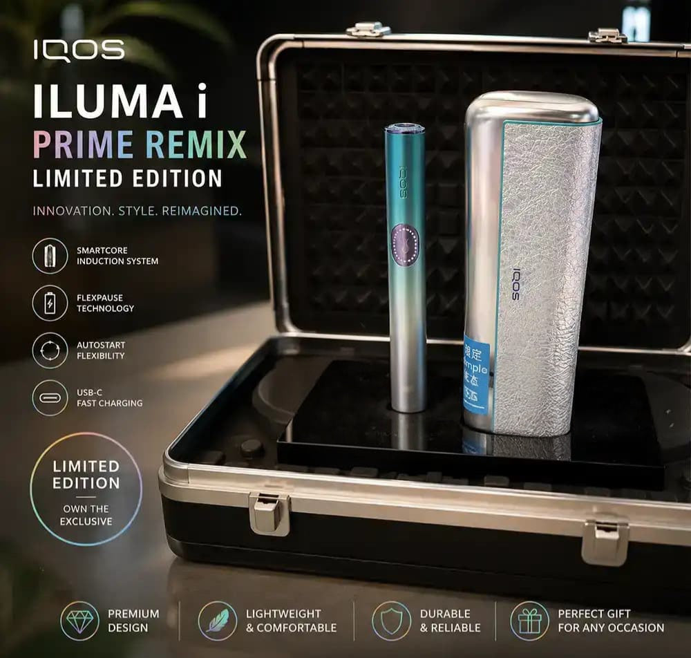 IQOS ILUMA i Prime Remix Limited Edition | Buy in UAE In Stock
⭐⭐⭐⭐⭐