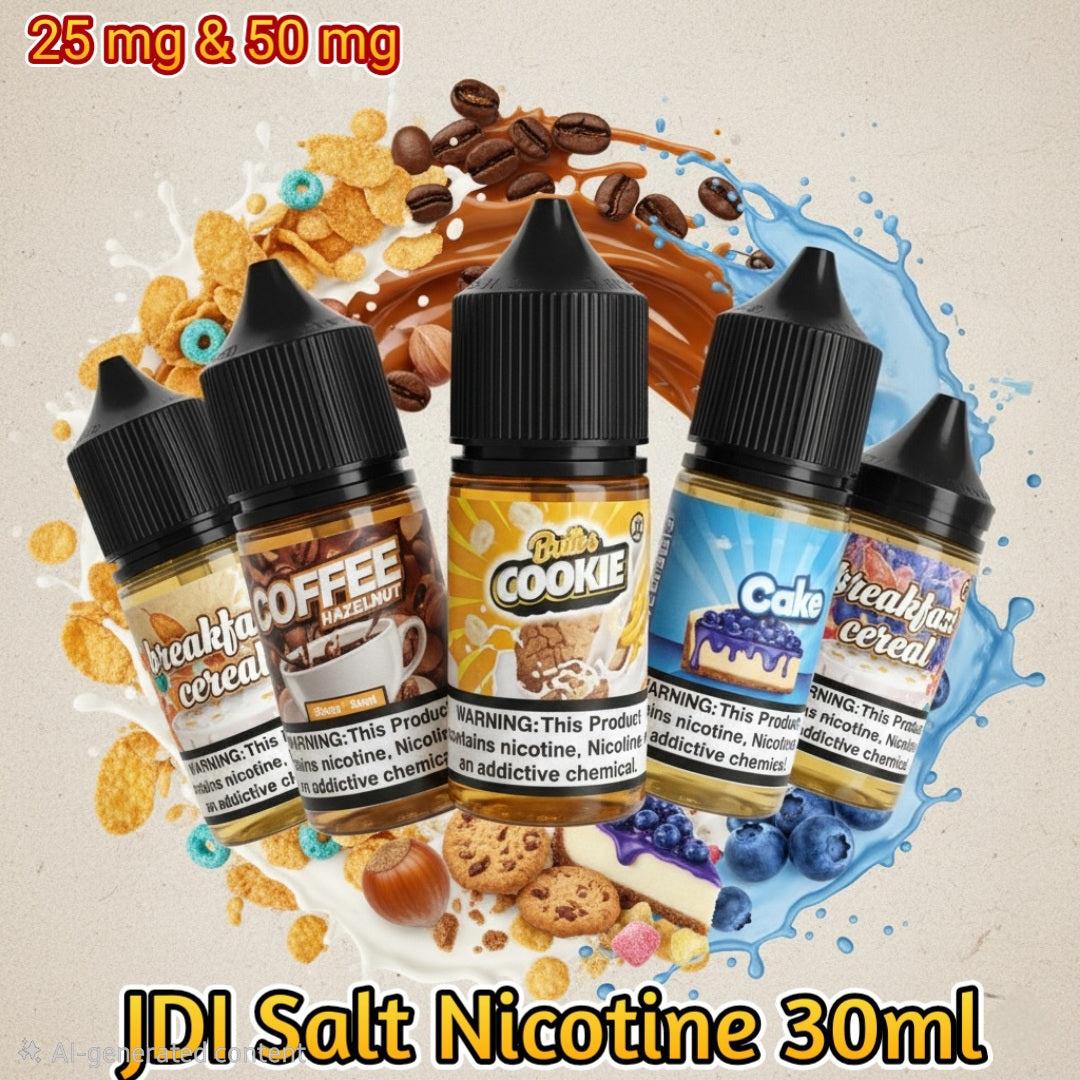 JDI Salt Nicotine 30ml 25mg & 50mg E-Liquid | VEXORA UAE
⭐⭐⭐⭐⭐