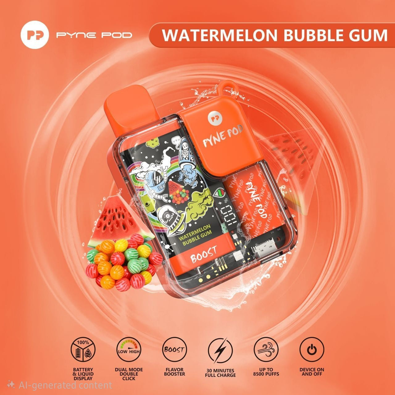 Buy Pyne Pod 8500 Disposable Vape Online Dubai UAE | VEXORA Vape Shop
⭐⭐⭐⭐⭐