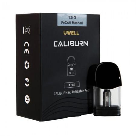 UWELL Caliburn A3 Replacement Pods 4 Pack | 1.0Ω Magnetic Pod System by Vexora UAE
⭐⭐⭐⭐⭐