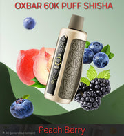 Oxbar Shisha 60000 Puffs Disposable Vape DTL 6MG | VEXORA UAE
⭐⭐⭐⭐⭐