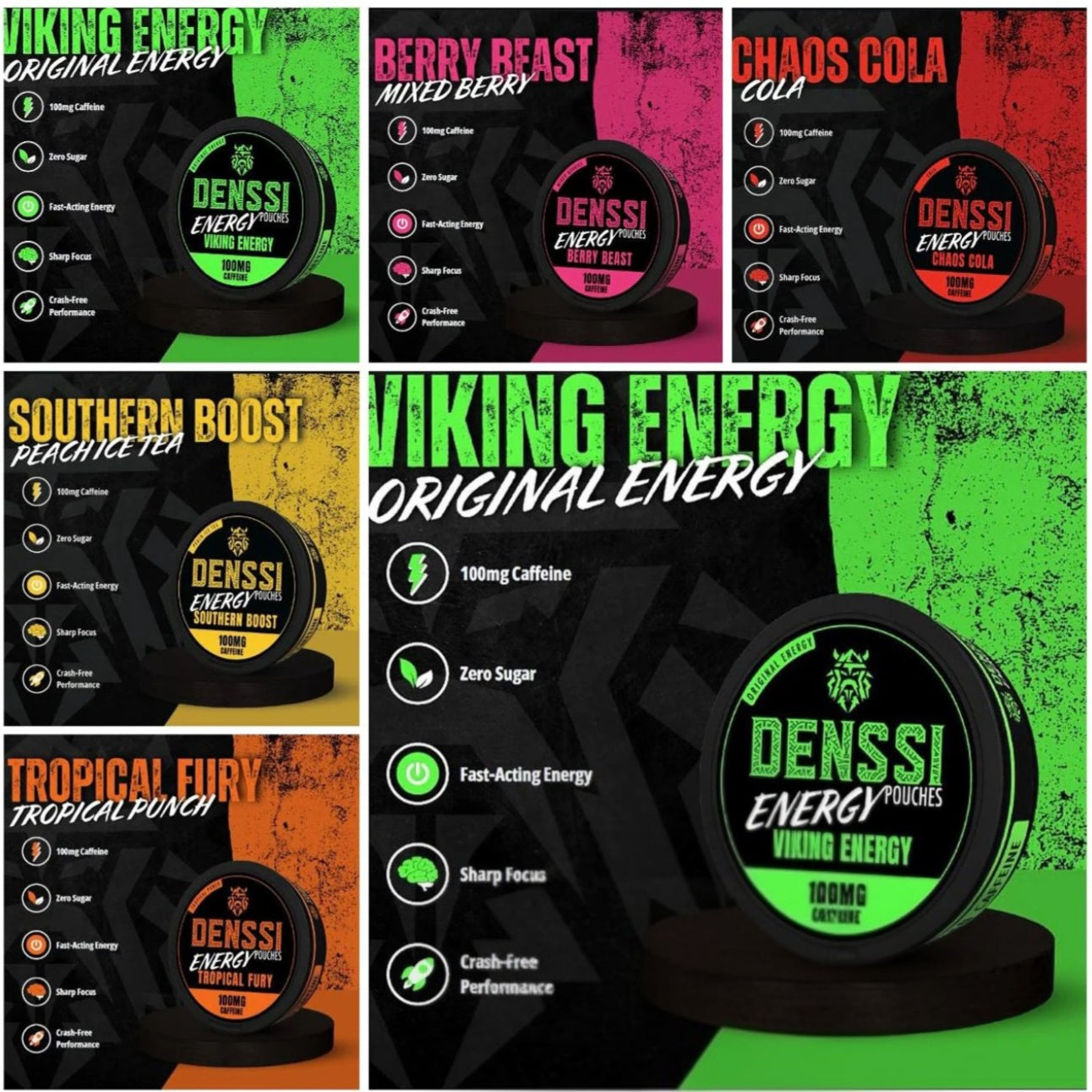 DENSSI Energy Pouches 100mg Caffeine | Tobacco-Free Energy Pouch for Focus & Daily Performance by Vexora UAE
⭐⭐⭐⭐⭐
