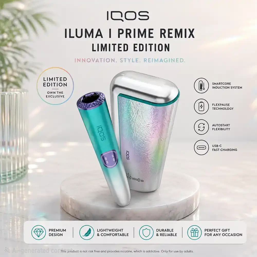 IQOS ILUMA i Prime Remix Limited Edition | Buy in UAE In Stock
⭐⭐⭐⭐⭐