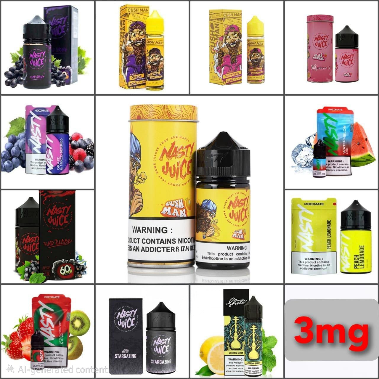 NASTY Juice Series 60ml E-Liquid | Premium VG/PG 70/30 Vape Juice Collection by Vexora UAE
⭐⭐⭐⭐⭐