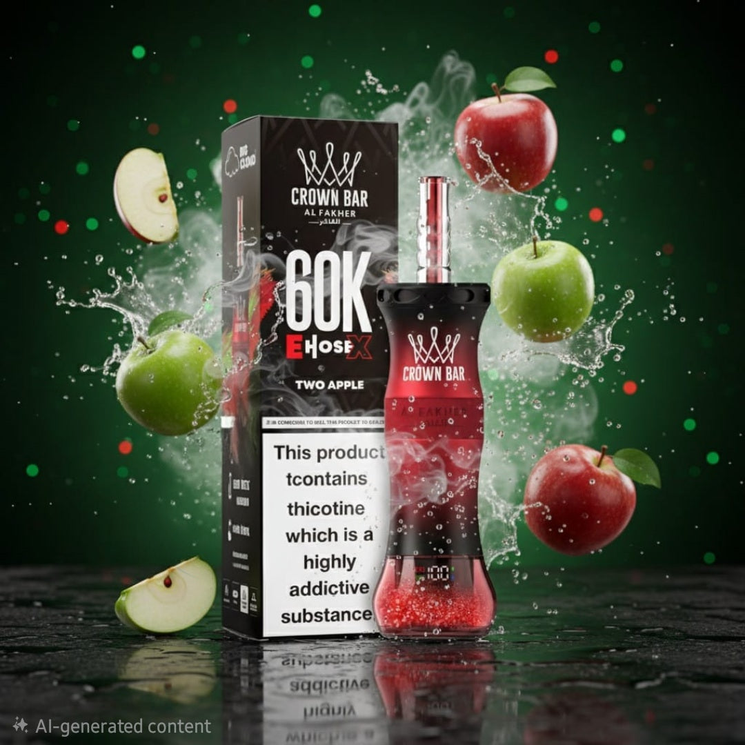 Al Fakher Crown Bar E-Hose X 60K UAE | VEXORA Vape Shop
⭐⭐⭐⭐⭐