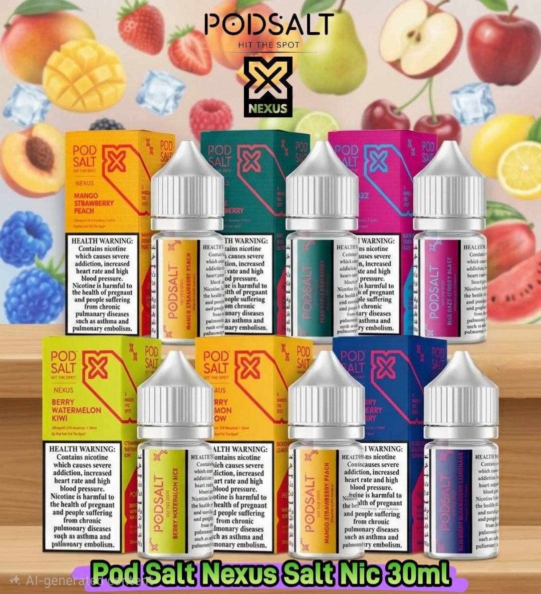 Pod Salt Nexus Ice Edition Salt Nic 30ml 20mg E-Liquid | VEXORA UAE
⭐⭐⭐⭐⭐