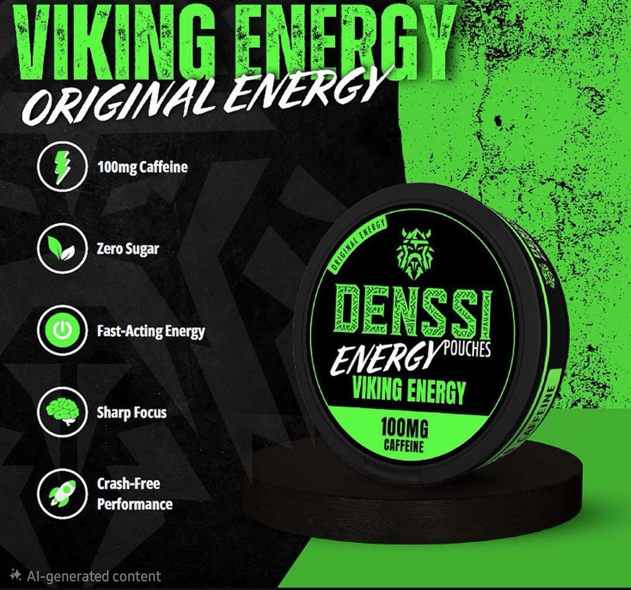 DENSSI Energy Pouches 100mg Caffeine | Tobacco-Free Energy Pouch for Focus & Daily Performance by Vexora UAE
⭐⭐⭐⭐⭐