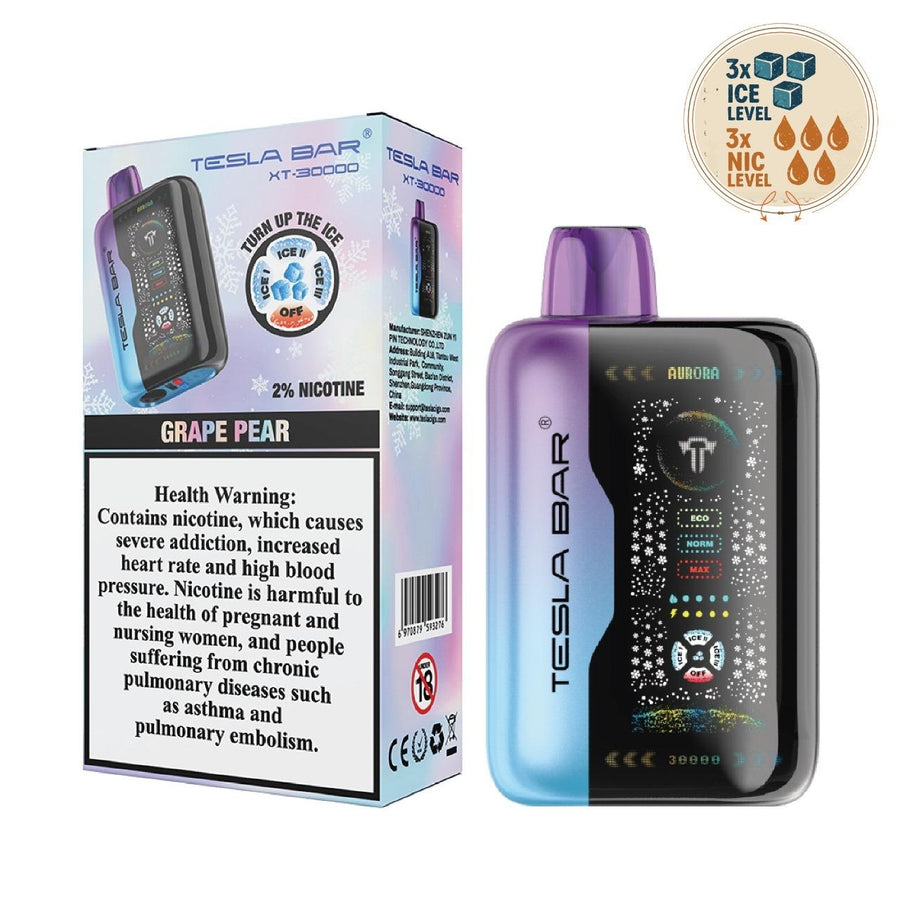 Tesla Bar XT-30000 Puffs 20mg Disposable Vape
